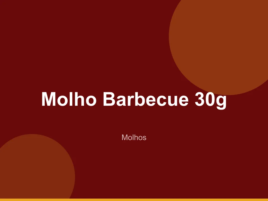 Molho Barbecue 30g