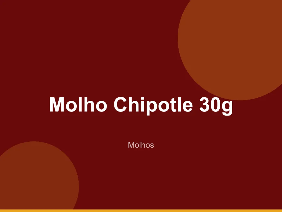 Molho Chipotle 30g