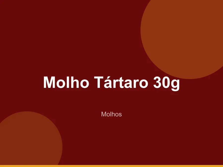 Molho Tártaro 30g