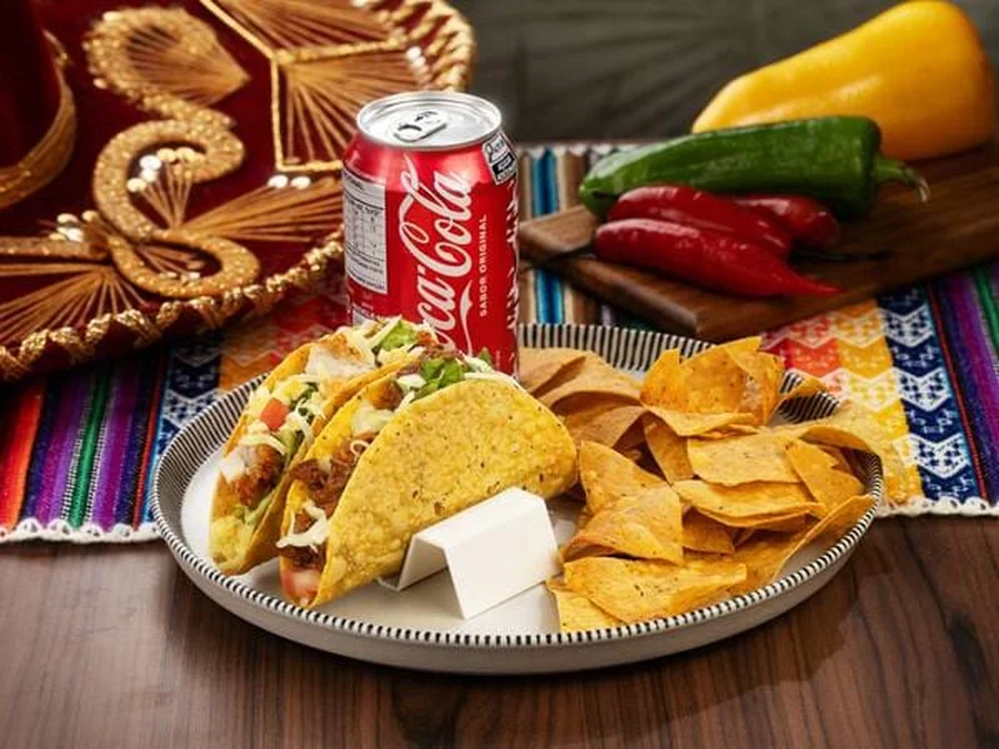 Combo Tacos Mex: 2 Tacos + Nachos + Refri